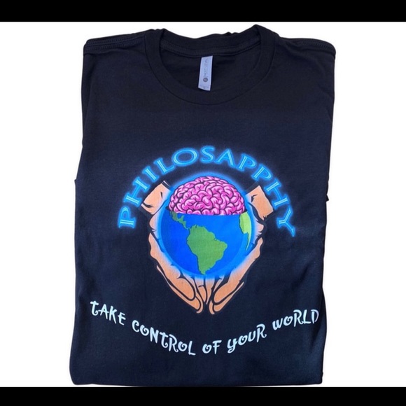 Philosapphy “Take Control of your World” UniSx T-shirt - Picture 7 of 7